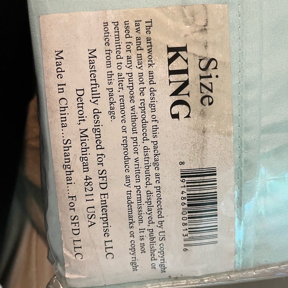 New King size sheets